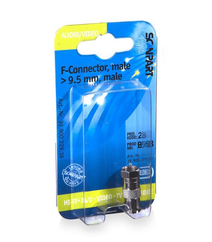 Scanpart coax adapter - F-connector naar 9