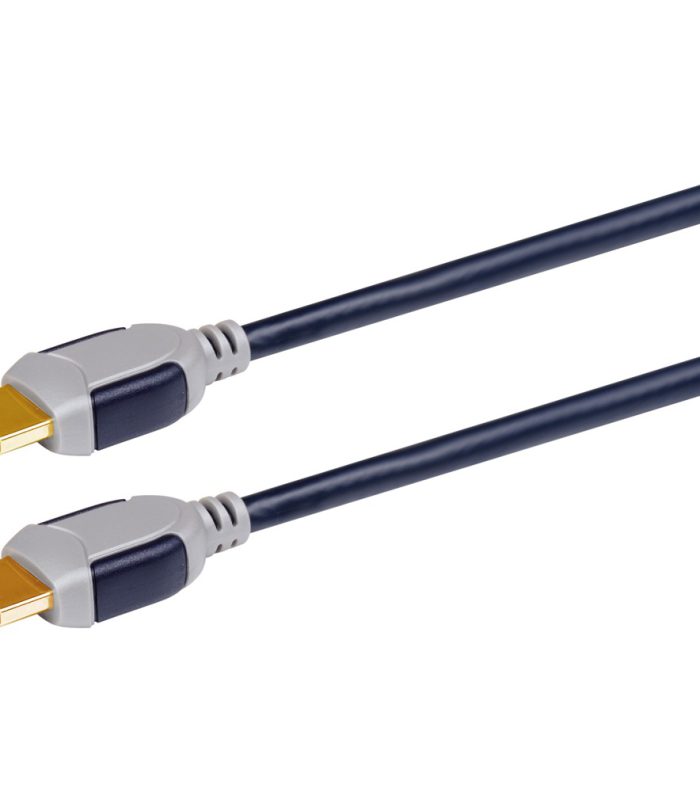 Scanpart High Speed HDMI kabel met Ethernet 1.0m HDMI kabel Zwart
