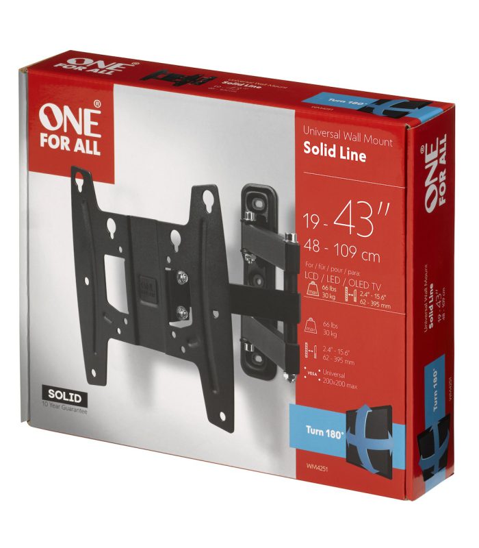 OneForAll WM4251 TV beugel Zwart