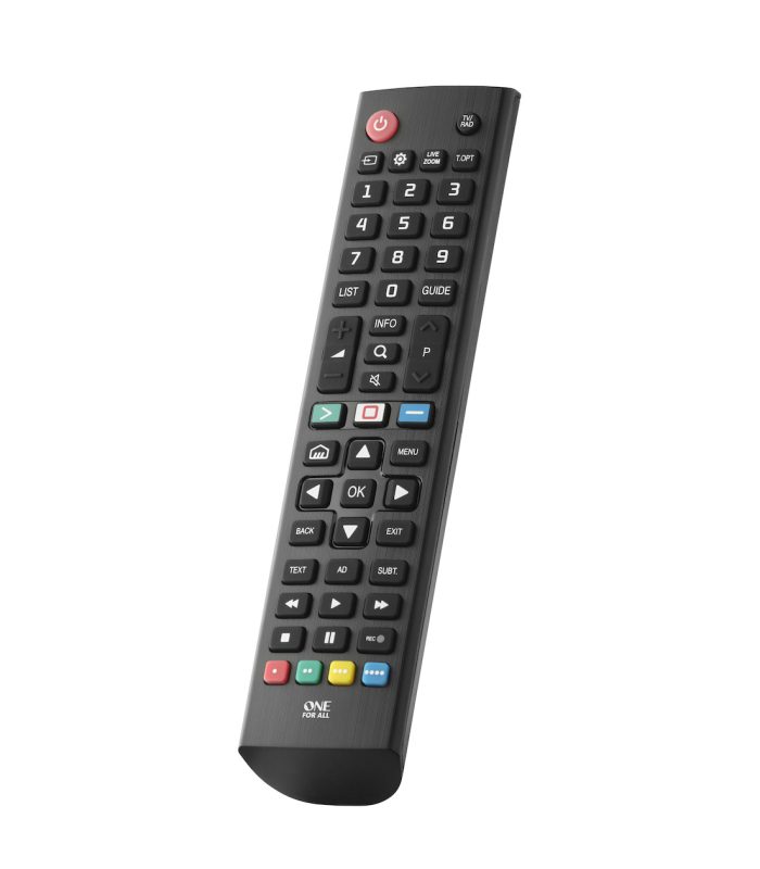 OneForAll URC4911 voor LG Afstandsbediening Zwart