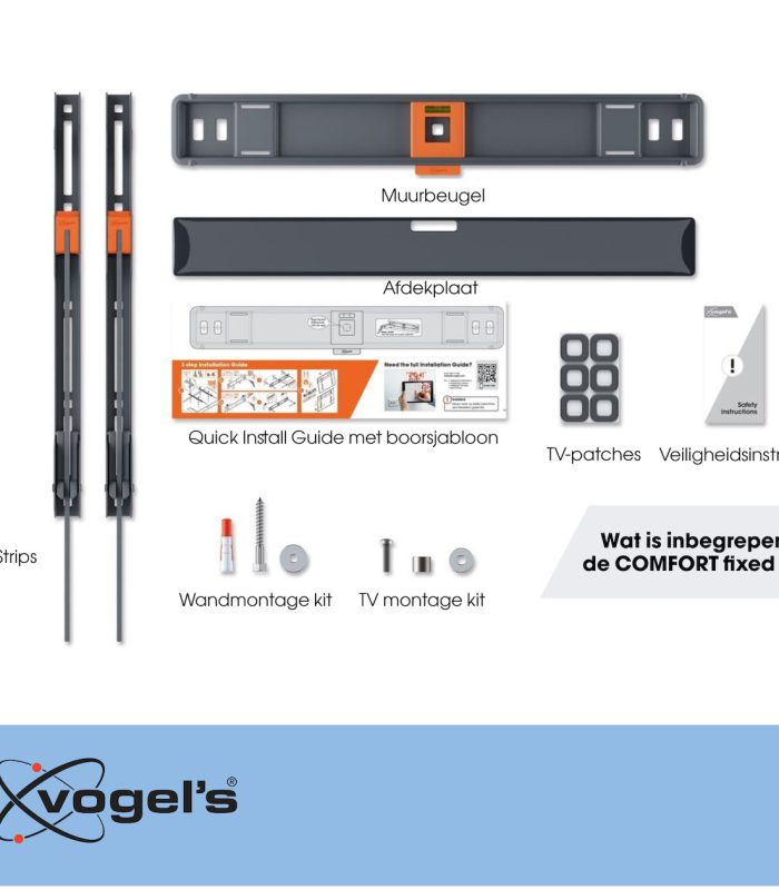 Vogels TVM 3405 Vaste tv-beugel TV beugel Zwart