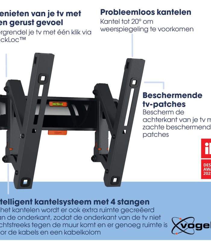 Vogels TVM 3215 Kantelbare tv-beugel TV beugel Zwart
