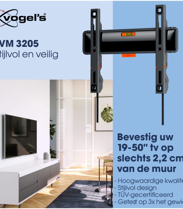 Vogels TVM 3205 Vaste tv-beugel TV beugel Zwart