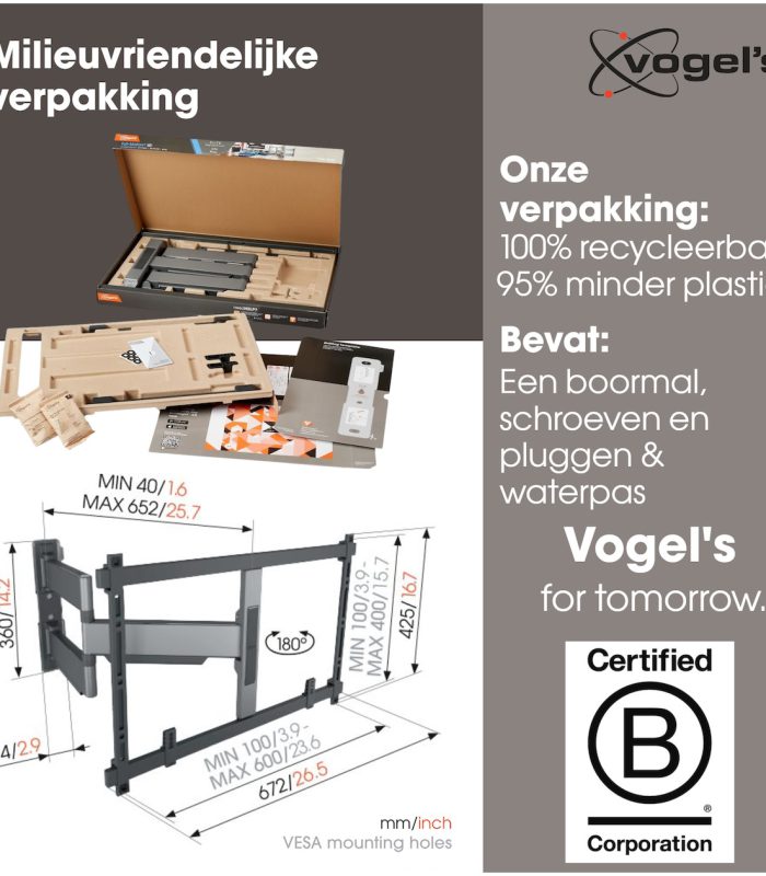 Vogels TVM 5645 TV beugel Zwart
