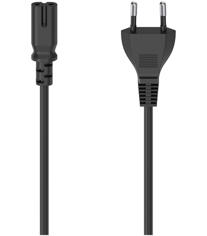 Hama Stroomkabel euro plug 2.5 meter Kabel Zwart