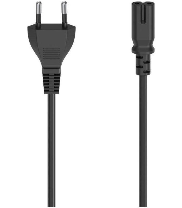 Hama Stroomsnoer euro plug 1.5 meter Kabel Zwart