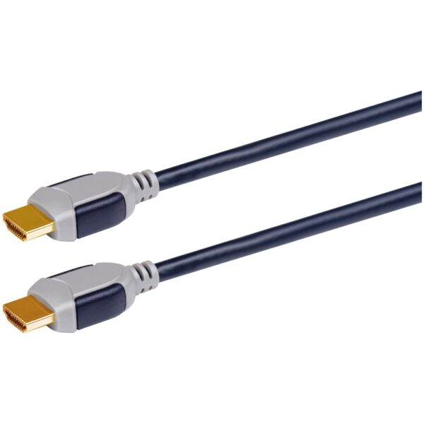 Scanpart High Speed HDMI kabel met Ethernet 1.0m HDMI kabel Zwart