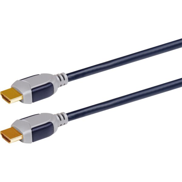 Scanpart High Speed HDMI kabel met Ethernet 2.0m HDMI kabel Zwart - Afbeelding 2