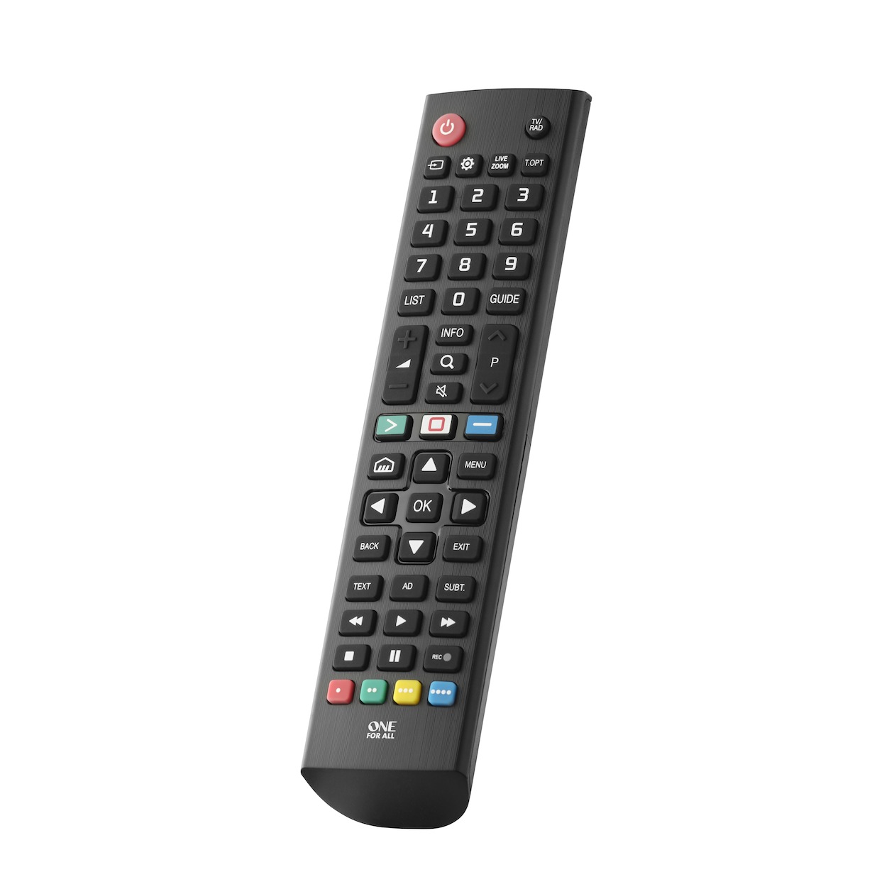 OneForAll URC4911 voor LG Afstandsbediening Zwart