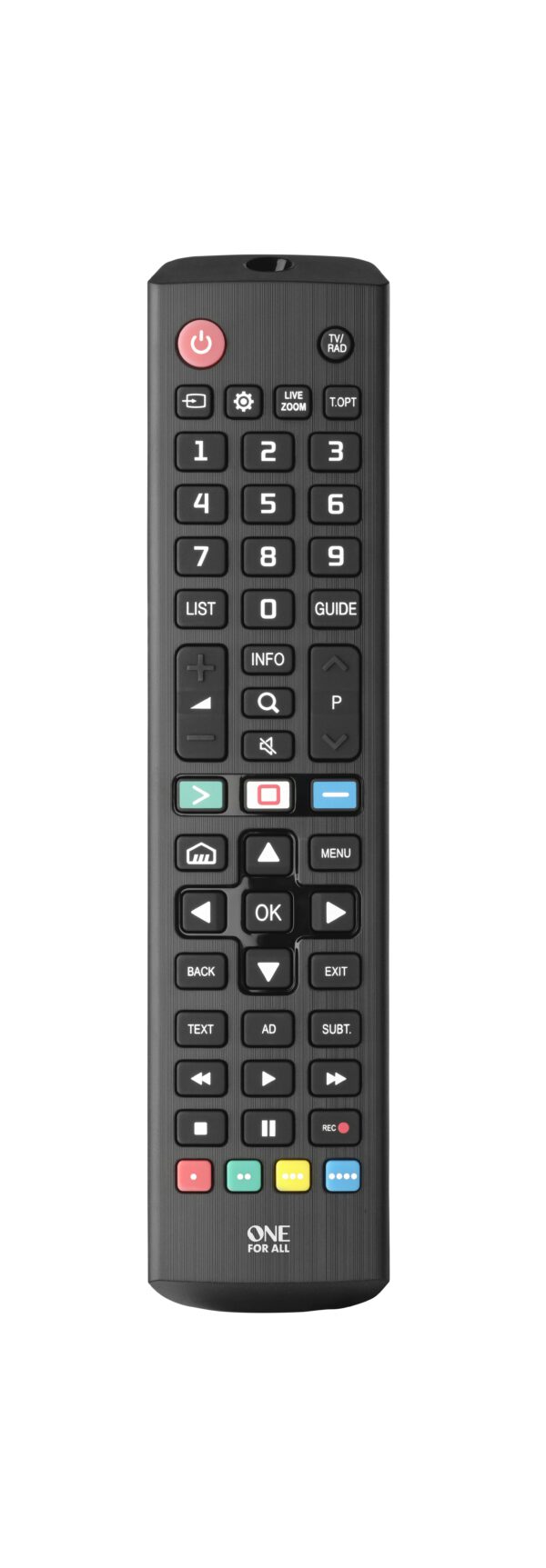 OneForAll URC4911 voor LG Afstandsbediening Zwart - Afbeelding 2