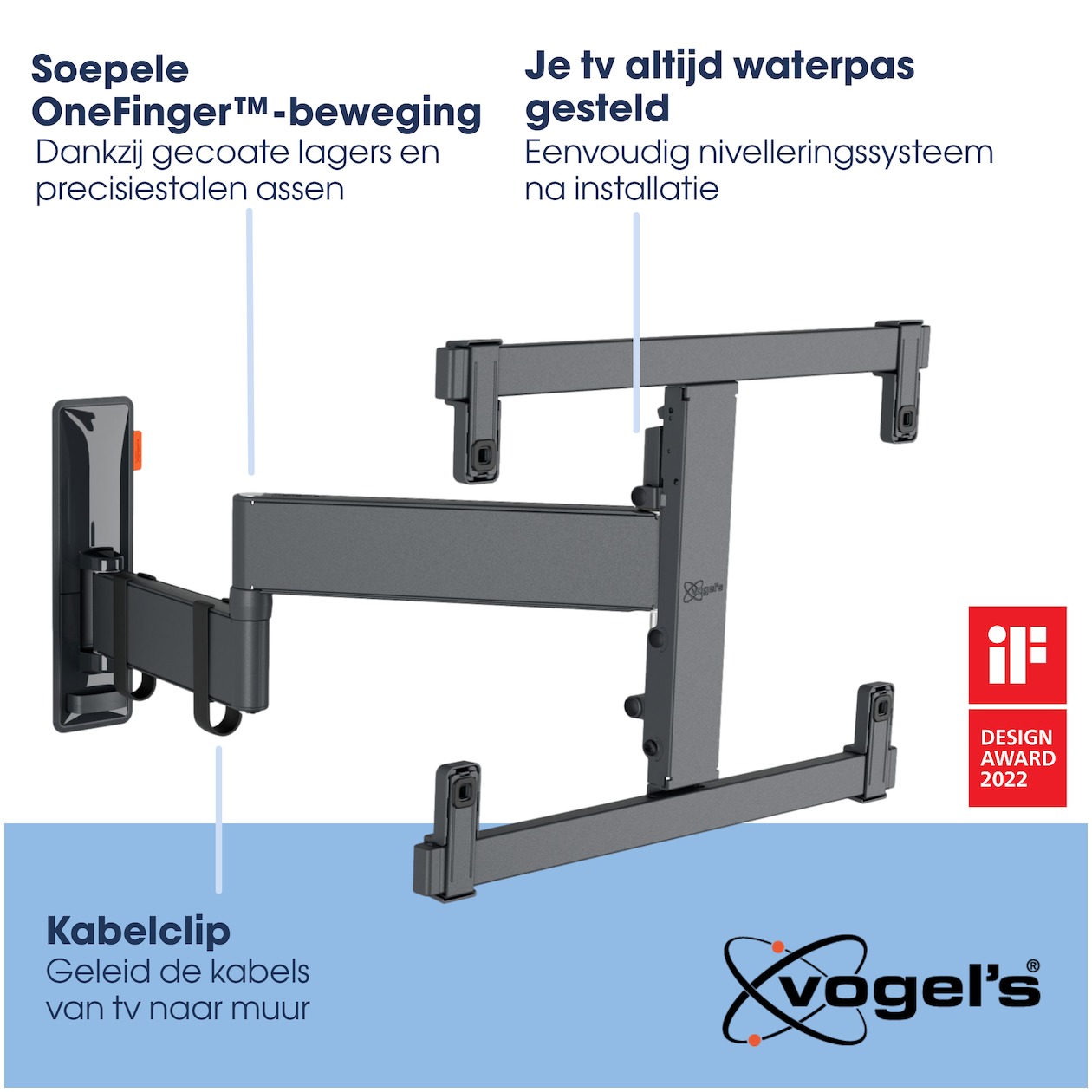 Vogels TVM 3465 Draaibare OLED tv-beugel TV beugel Zwart