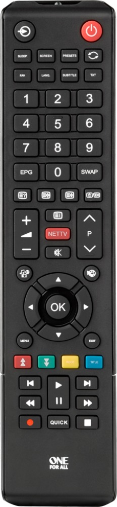 OneForAll URC1919 Vervangende afstandsbed. – TOSHIBA Afstandsbediening Zwart