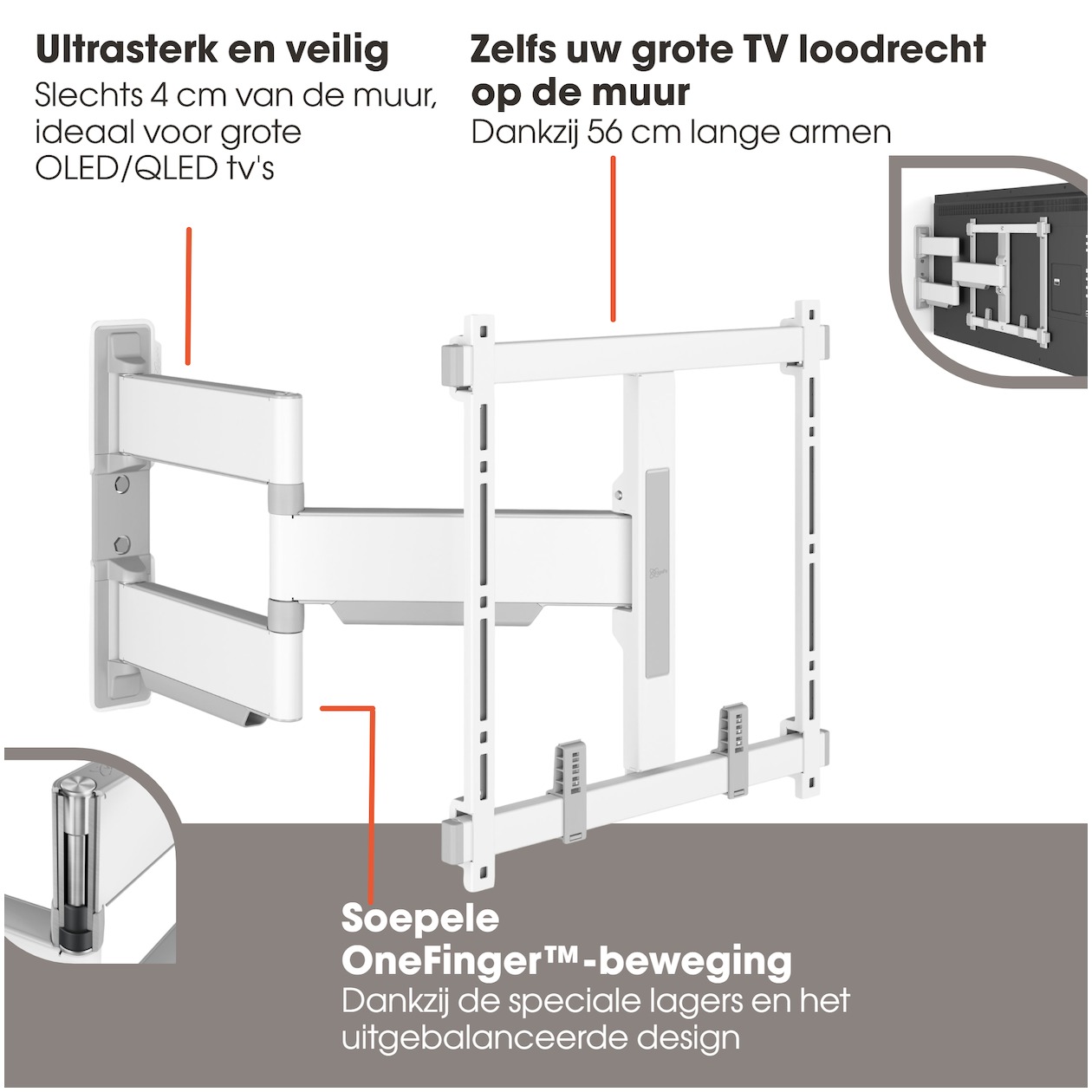 Vogels TVM 5445 TV beugel Wit