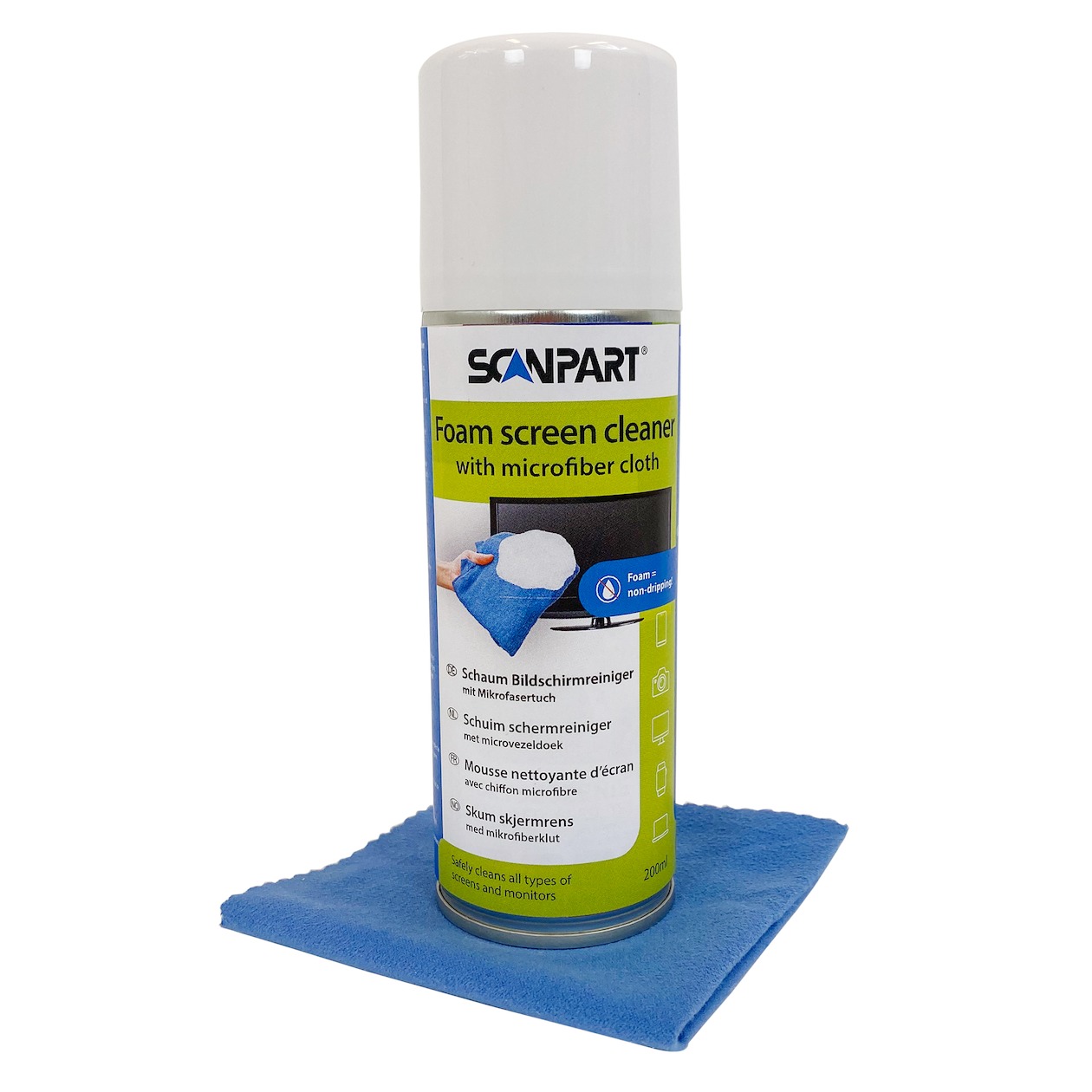 Scanpart Foam TV cleaner 200ml TV accessoire Groen