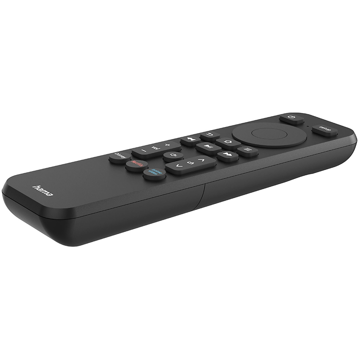 Hama Remote Control for TV + Netflix Prime Video Disney+ Buttons Programmable Afstandsbediening Zwart