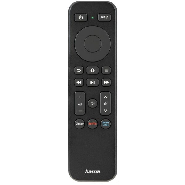 Hama Remote Control for TV + Netflix Prime Video Disney+ Buttons Programmable Afstandsbediening Zwart - Afbeelding 2